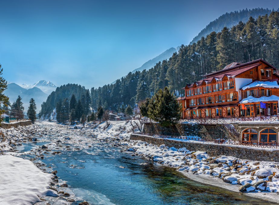 Pahalgam during winter season