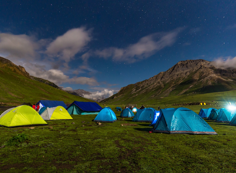 Camping in Aru Valley