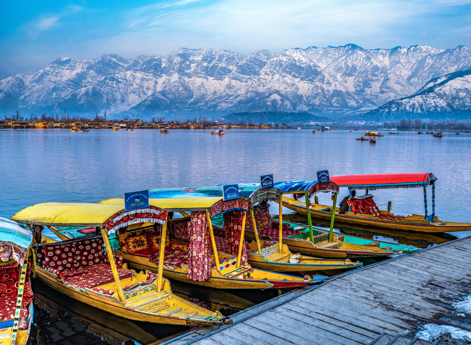 Dal Lake Kashmir In Winter