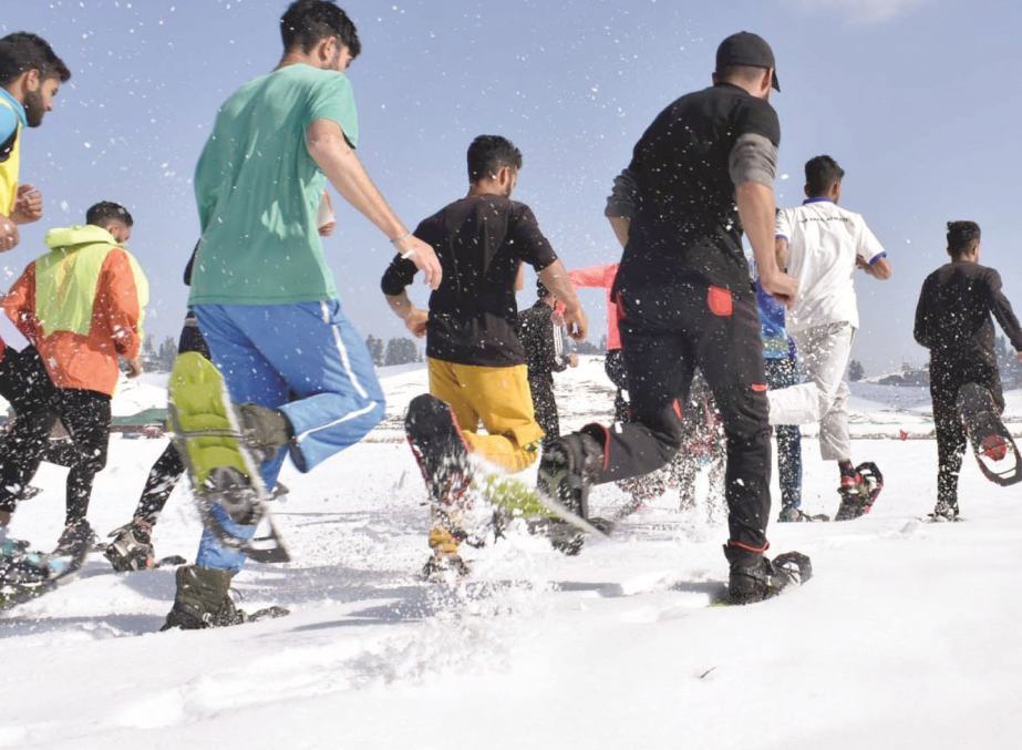 Snowshoeing